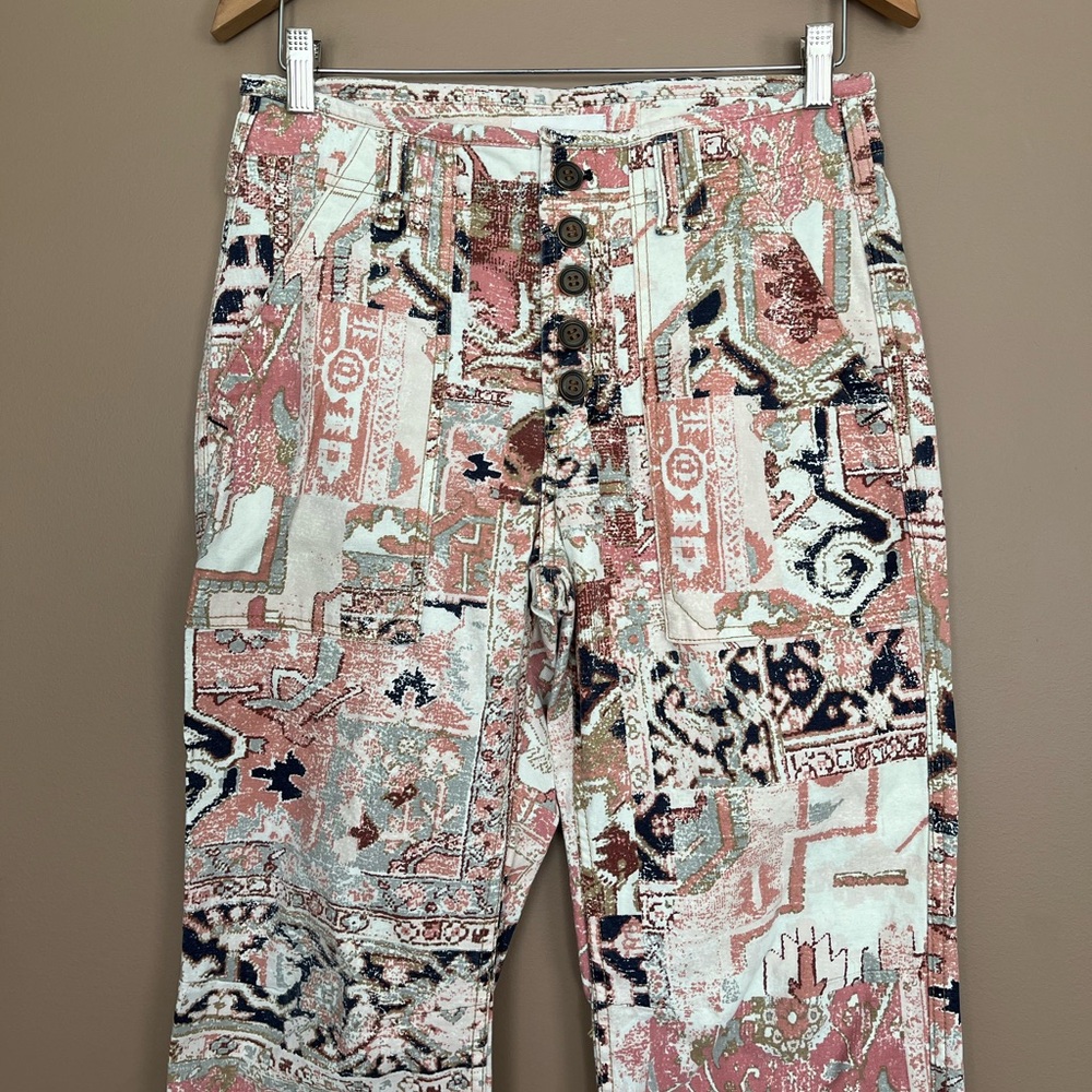 {By Anthropologie} The Wanderer Utility Tapestry Pants - Womens 27 - Picture 3 of 13